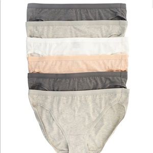 Felina Organic Cotton 6 Pack Bikini Panties SZ Small- NEW IN PACKAGE